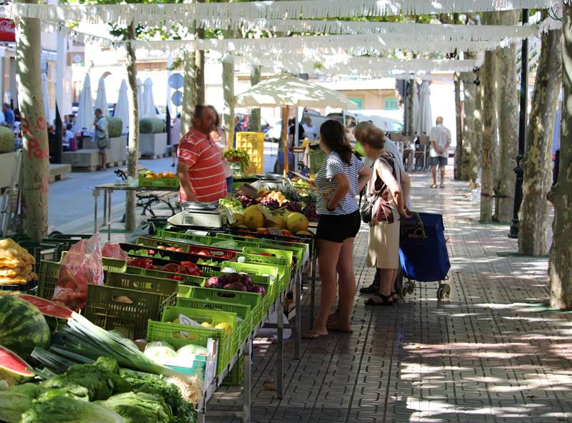 Mercado de Santa Margalida en Mallorca